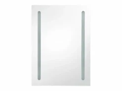 vidaxl Armario de baño con espejo y LED color roble 50x13x70 cm Color natural claro Outlet