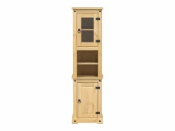 vidaxl Estantería Sobre Inodoro|Armario de baño «Corona» madera maciza de pino 50x40x185 cm
