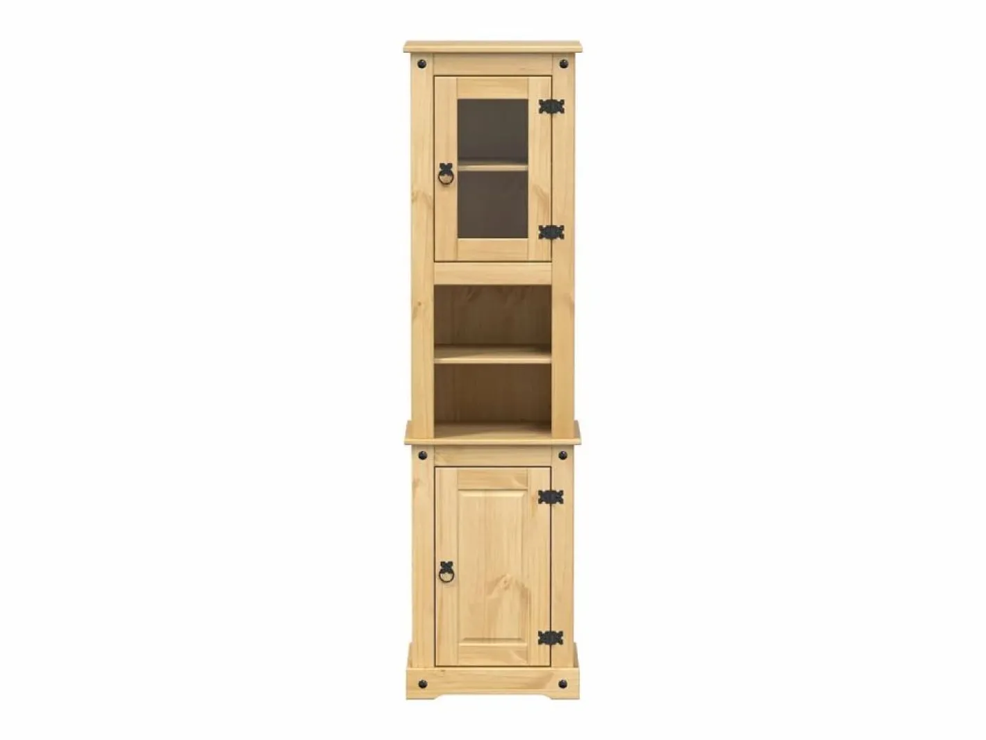 vidaxl Estantería Sobre Inodoro|Armario de baño «Corona» madera maciza de pino 50x40x185 cm