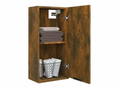 Armario de baño de pared color roble ahumado 32x20x67 cm ES322541^ Online
