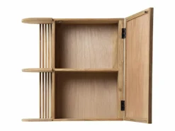 Armario de baño de pared de teca con espejo - Ancho 65 x Prof. 20 x Alt. 65 cm - CIMAHI^OZAIA