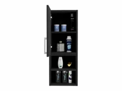 TuHome Mueble De Pared Para Baño|Armario de Baño de Pared Madrid, con estantes 80CM A X 25CM P X 30CM L Wengue