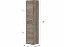 Armario de baño Devin 2 Puertas, Acabado en Color Nordik^VS Venta-stock Outlet