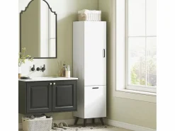 Homcom Mueble De Aseo|Armario de baño Elite 2 puertas 144x35x31,5 cm