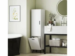 Homcom Mueble De Aseo|Armario de baño Elite 2 puertas 144x35x31,5 cm