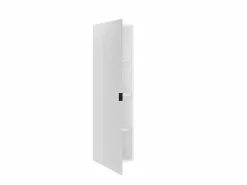 Vente-unique Armario de baño flotante estriada, mate, 3 estantes, ZEVINI Blanco Outlet