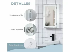 Armario de baño Álamo Kleankin con espejo 60x41x14 cm^Basic Sale