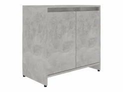 Armario de baño madera contrachapada hormigón 60x33x61 cm ES765404^ Best
