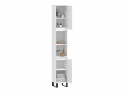 vidaxl Armario de baño madera contrachapada 30x30x190 cm Blanco Outlet