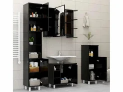 vidaxl Estantería Sobre Inodoro|Armario de baño madera contrachapada 30x30x179 cm