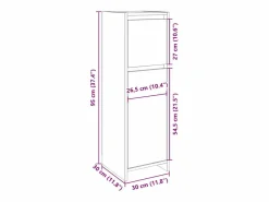 Armario de baño madera contrachapada color roble 30x30x95 cm^vidaxl Best