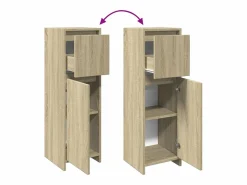 Armario de baño madera contrachapada color roble 30x30x95 cm^vidaxl Best
