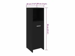 Armario de baño madera contrachapada 30x30x95 cm^vidaxl Online