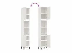 vidaxl Armario de baño madera contrachapada 30x30x190 cm Blanco Hot