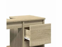 vidaxl Armario de baño madera contrachapada roble Sonoma 65x33x60 cm Color natural claro Online