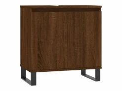 Armario de baño madera de ingeniería marrón roble 58x33x60 cm^vidaxl Hot