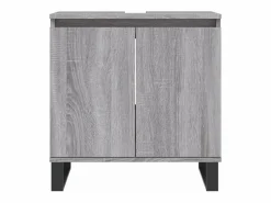 Mueble De Pared Para Baño|Armario de baño madera de ingeniería Sonoma 58x33x60 cm ES770134