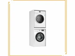 Armario de baño sobre lavadora y secadora, columna de estantería para electrodomésticos en color . Blanco Hot