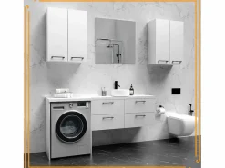 Armario de baño sobre lavadora y secadora, columna de almacenamiento para electrodomésticos en color .^ Online