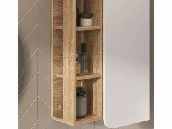 Vicco Mueble De Pared Para Baño|Armario de baño sonoma/blanco 50x20x75 karen