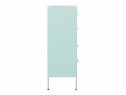 Armario de cajones de acero verde mint 80x35x101,5 cm^vidaxl New