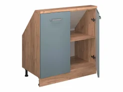 Vicco Armario Para Buhardilla|Armario de cocina para techo inclinado gris ado 80x46x81.6 r-line