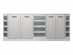 Vicco Armario Para Buhardilla|Armario de cocina para techo inclinado blanco casa de campo 210x46x81.6 r-line