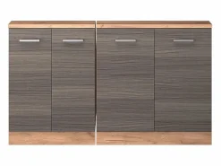 Vicco Armario Para Buhardilla|Armario de cocina para techo inclinado gris noble 140x46x81.6 r-line