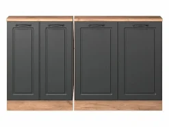 Armario de cocina para techo inclinado antracita casa de campo 140x46x81.6 r-line^Vicco Sale