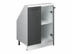 Vicco Armario de cocina para techo inclinado antracita casa de campo 60x46x81.6 r-line Gris antracita Outlet