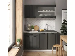 Vicco Armario de cocina para techo inclinado antracita casa de campo 60x46x81.6 r-line Gris antracita Outlet