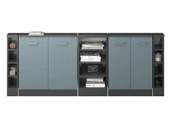 Armario de cocina para techo inclinado gris ado 210x46x81.6 r-line^Vicco Discount