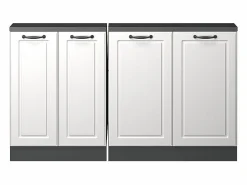 Vicco Armario Para Buhardilla|Armario de cocina para techo inclinado blanco casa de campo 140x46x81.6 r-line