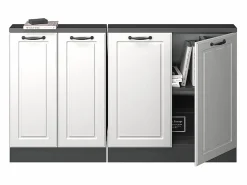 Vicco Armario Para Buhardilla|Armario de cocina para techo inclinado blanco casa de campo 140x46x81.6 r-line