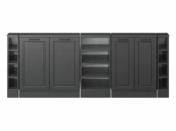 Armario de cocina para techo inclinado antracita casa de campo 210x46x81.6 r-line^Vicco Sale