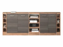 Armario de cocina para techo inclinado gris noble 210x46x81.6 r-line^Vicco Hot