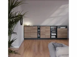 Vicco Armario Para Buhardilla|Armario de cocina para techo inclinado sonoma 60x46x81.6 r-line