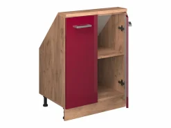 Vicco Armario Para Buhardilla|Armario de cocina para techo inclinado de alto brillo 60x46x81.6 r-line