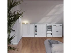 Vicco Armario Para Buhardilla|Armario de cocina para techo inclinado blanco casa de campo 60x46x81.6 r-line