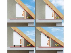 Armario de cocina para techo inclinado roble artesanal 120x46x81.6 r-line^Vicco Discount