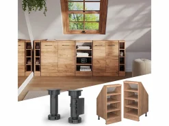 Armario de cocina para techo inclinado roble dorado 40x46x81.6 r-line^Vicco Discount
