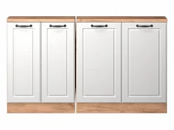 Vicco Armario Para Buhardilla|Armario de cocina para techo inclinado blanco casa de campo 140x46x81.6 r-line