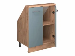 Armario de cocina para techo inclinado gris ado 60x46x81.6 r-line^Vicco Best