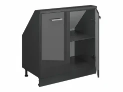 Armario de cocina para techo inclinado antracita alto brillo 80x46x81.6 r-line^Vicco Hot