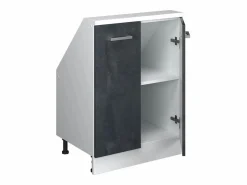 Armario de cocina para techo inclinado hormigón 60x46x81.6 r-line^Vicco Hot