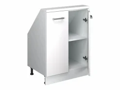 Vicco Armario Para Buhardilla|Armario de cocina para techo inclinado alto brillo 60x46x81.6 r-line