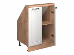 Vicco Armario Para Buhardilla|Armario de cocina para techo inclinado blanco casa de campo 60x46x81.6 r-line
