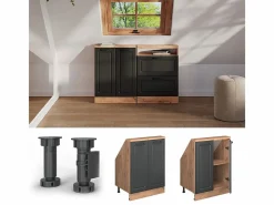 Vicco Armario de cocina para techo inclinado antracita casa de campo 60x46x81.6 r-line Gris antracita Sale