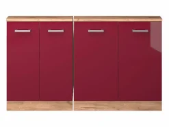 Armario de cocina para techo inclinado de alto brillo 140x46x81.6 r-line^Vicco New