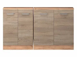 Vicco Armario Para Buhardilla|Armario de cocina para techo inclinado sonoma 140x46x81.6 r-line